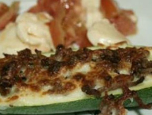 Courgettes Recheadas com Carne Picada